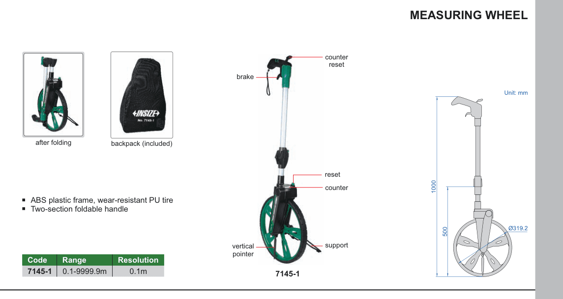INSIZE Measuring Wheel (7145-1)