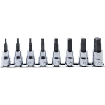 ชุดบ๊อกซ์เดือยโผล่ หกเหลี่ยม ขนาด 1/4” (นิ้ว) 8 ชิ้น (Inhex Bit Sockets Set)