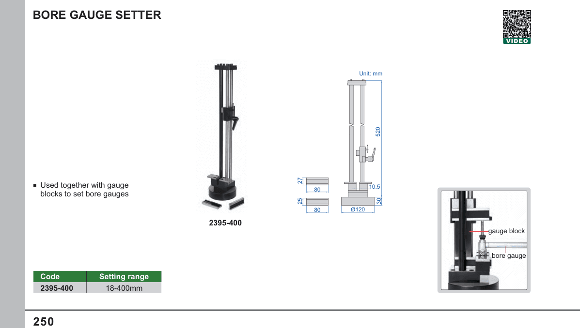 INSIZE Bore Gauge Setter (2395-400)