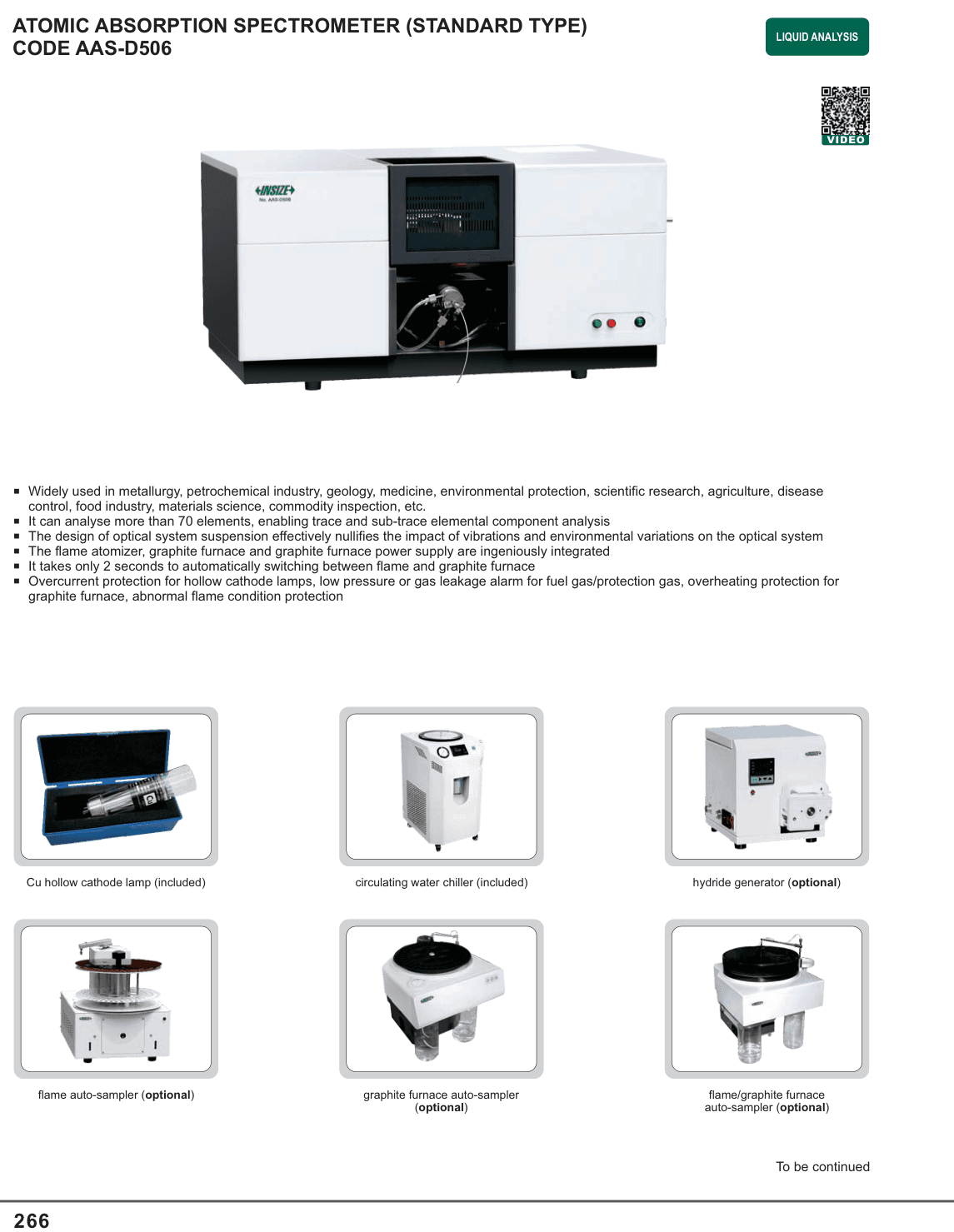 INSIZE Atomic Absorption Spectrometer (Standard Type) (AAS-D506)