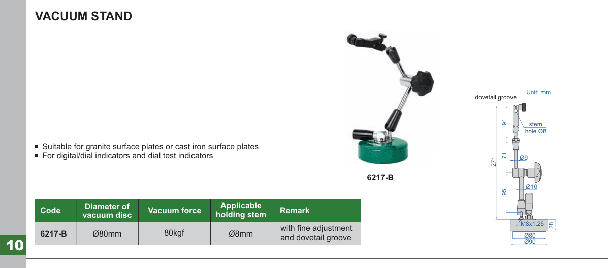 INSIZE Vacuum Stand (6217-B)