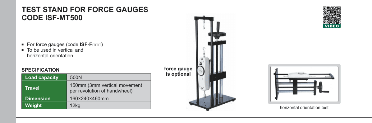INSIZE Test Stand For Force Gauges (ISF-MT500)