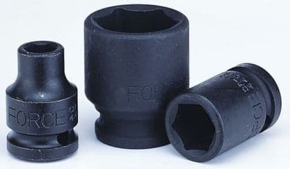 ลูกบ็อกซ์ลม 6 เหลี่ยม ขนาดแกน 1/2 นิ้ว (1/2" Impact Sockets สั้น/ยาว/ยาวปานกลาง) FORCE ฟอร์ซ