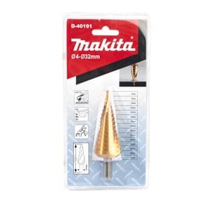 อุปกรณ์เสริม Makita — Metal step drill bit spiral flute titanium coating