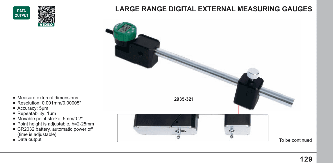 INSIZE Large Range Digital External Measuring Gauges (2935-321)
