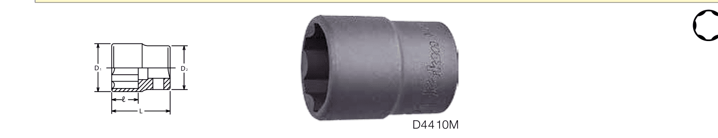 ลูกบ๊อกซ์อินดัสเตรียล สั้น ถนอมมุมน๊อต (มิล) ขนาด 1/2” (Surface Drive Sockets) (รุ่นเก่า)