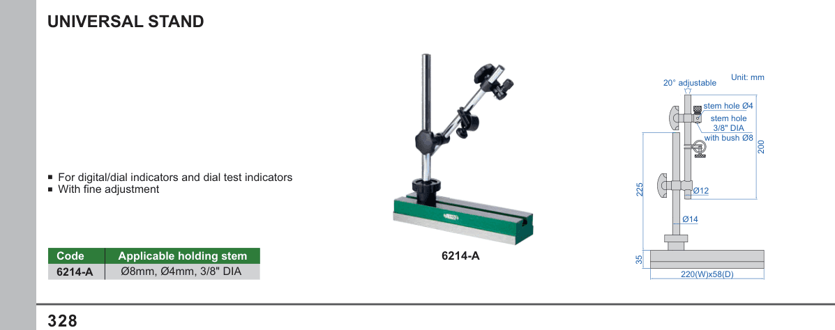 INSIZE Universal Stand (6214-A)