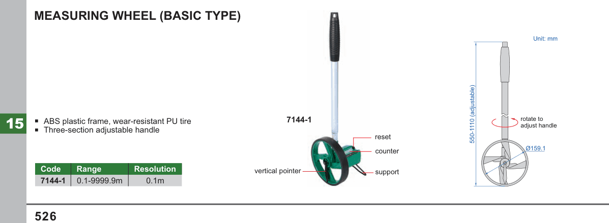 INSIZE Measuring Wheel (Basic Type) (7144-1)