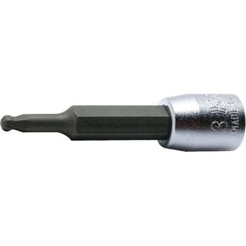 บ๊อกซ์เดือยโผล่ หกเหลี่ยมหัวบอลล์ ขนาด 1/4” (มิล) (Ball Point Inhex Bit Sockets)