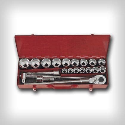 ชุดลูกบ็อกซ์ ขนาดแกน 3/4 และ 1 นิ้ว (3/4" & 1" Drive Socket Sets) STANLEY / FORCE