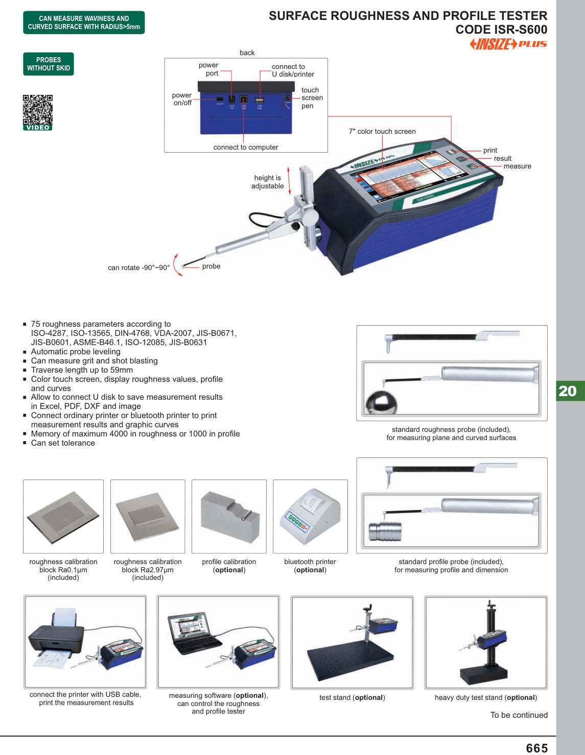 INSIZE Surface Roughness And Profile Tester (ISR-S600)