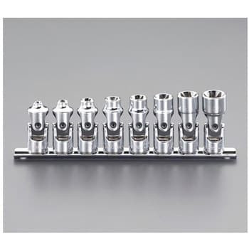 บ๊อกซ์ข้ออ่อน ท๊อกซ์ ขนาด 3/8” ชุด 8 ชิ้น ในรางเหล็ก (Universal Torx Socket Set on Rail)