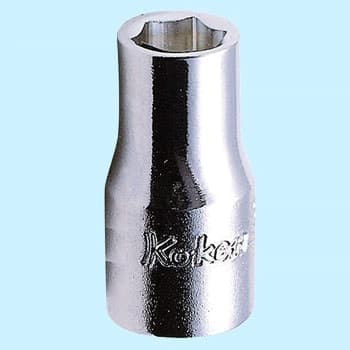 ลูกบ๊อกซ์ สั้น 6P (มิล) ขนาด 1/4” (Hand Sockets)
