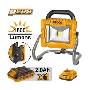 ไฟฉายตั้งโต๊ะแบตเตอรี่ไร้สาย INGCO CWLI20258 (20V ชุดแบต 1 ก้อน)