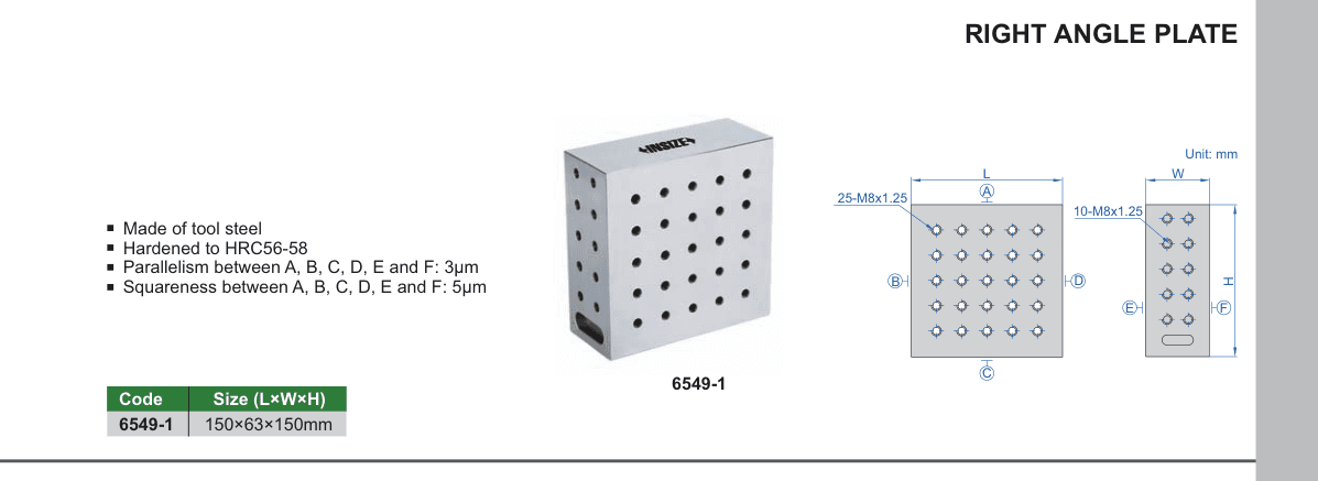 INSIZE Right Angle Plate (6549-1)