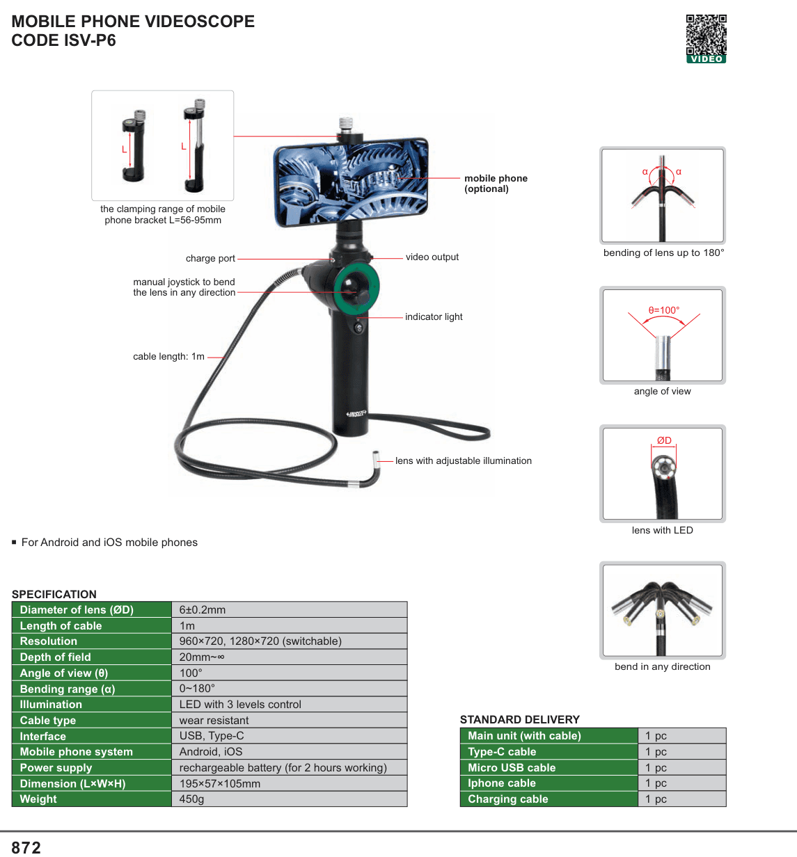INSIZE Mobile Phone Videoscope (ISV-P6)
