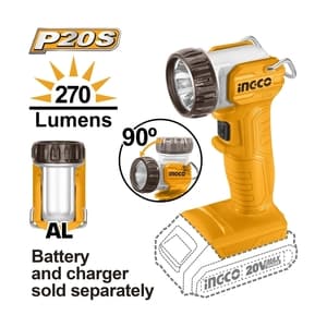 ไฟฉายหัวงอไร้สาย INGCO CWLI2038 5W (20V เครื่องเปล่า)