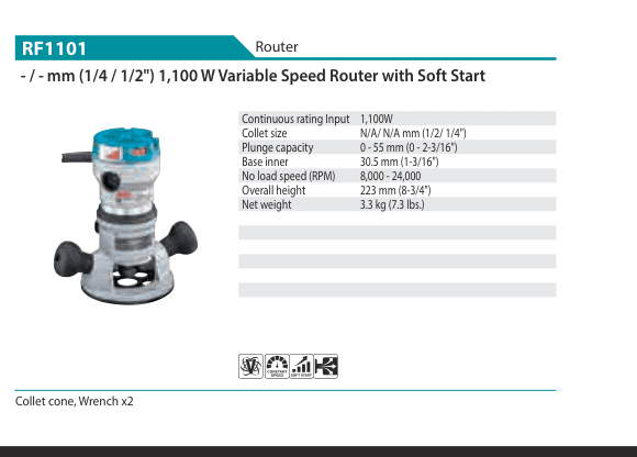 เร้าเตอร์ Makita RF1101