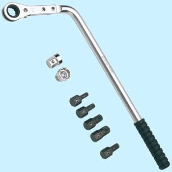 ชุดแหวนฟรีด้ามตัวแอล 11 ชิ้น (Door Hinge Wrench Set)