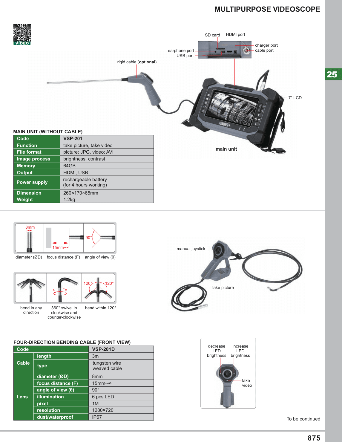 INSIZE Multipurpose Videoscope (VSP-201D)