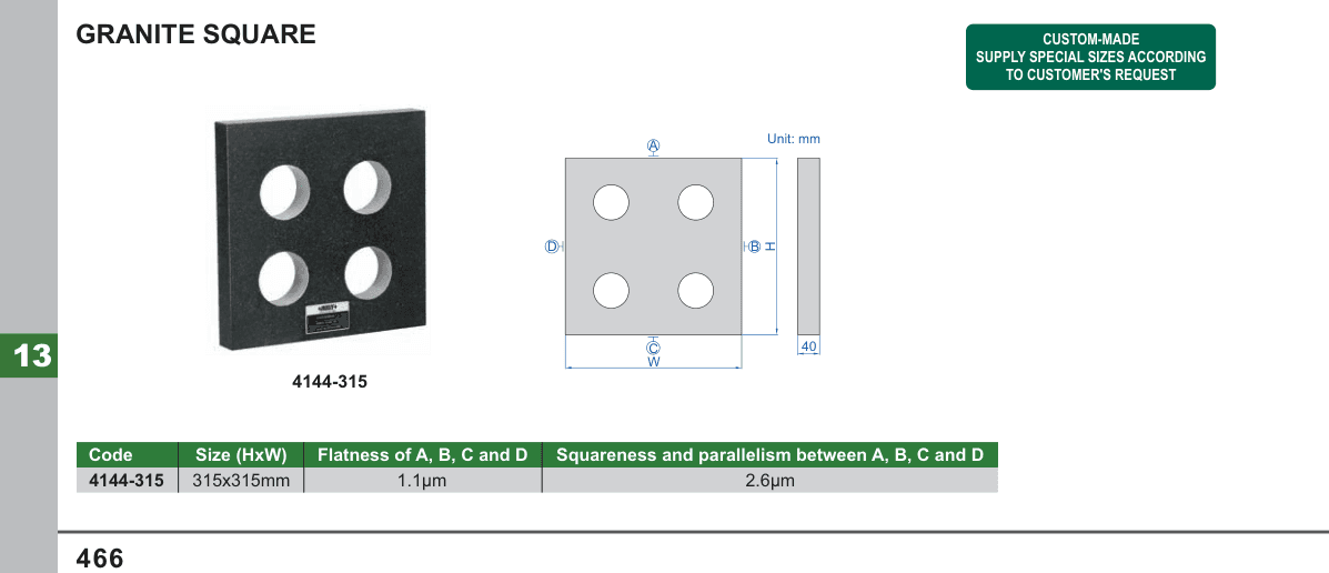 INSIZE Granite Square (4144-315)