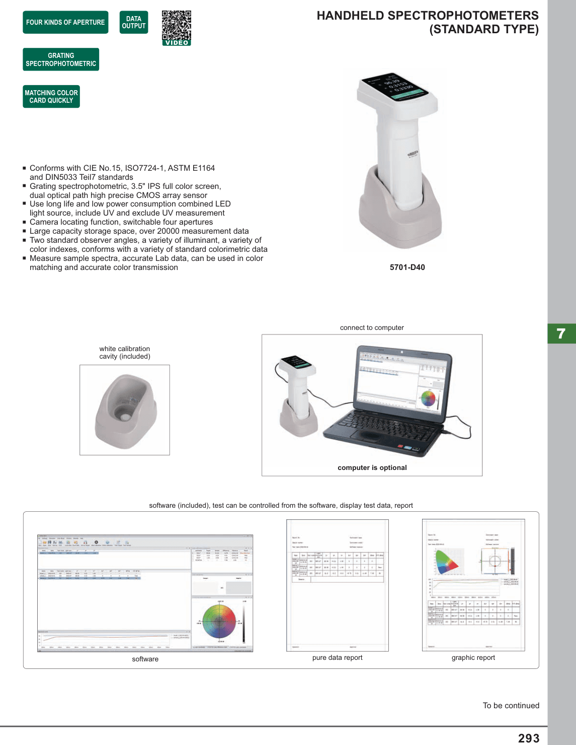 INSIZE Handheld Spectrophotometers (Standard Type) (5701-D40)