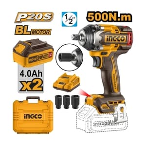 บล็อกไร้สาย INGCO CIWLI2050 500 N.m (20V ชุดแบต 2 ก้อน 4.0Ah)