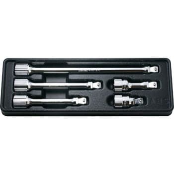 ชุดข้อต่อ หักมุม 5 ชิ้นในถาด ABS 1/2” (Wobble-Fix Extenson Bar Set)