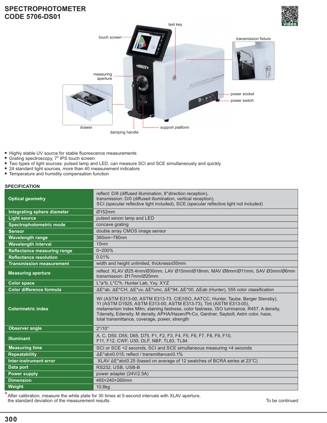 INSIZE Spectrophotometer (5706-DS01)