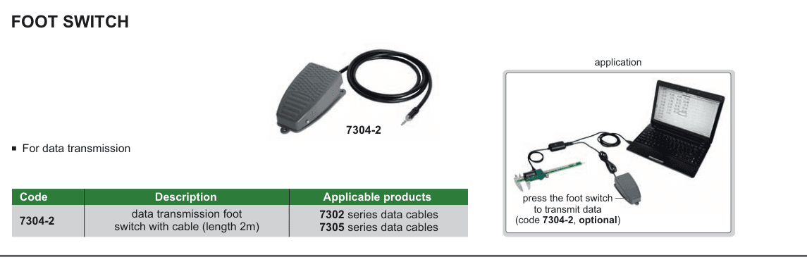 INSIZE Foot Switch (7304-2)