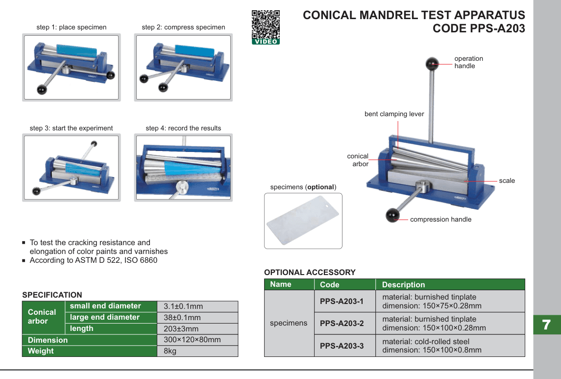 INSIZE Conical Mandrel Test Apparatus (PPS-A203)