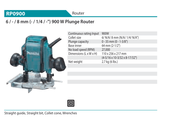 เร้าเตอร์ Makita RP0900