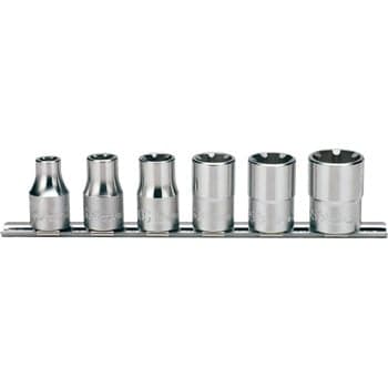 ชุดบ๊อกซ์ LH-S ขนาด 1/2” ชุด 6 ชิ้น ในรางเหล็ก (LH-S Socket Set on Rail)