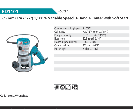 เร้าเตอร์ Makita RD1101