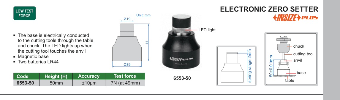 INSIZE Electronic Zero Setter (6553-50)