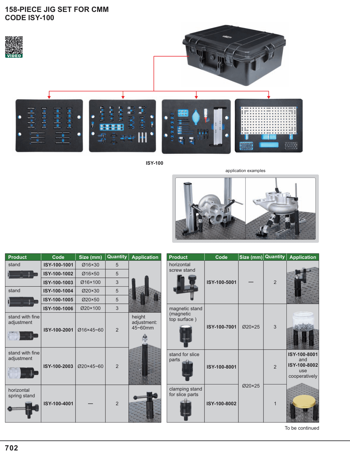 INSIZE 158-Piece Jig Set For Cmm (ISY-100)