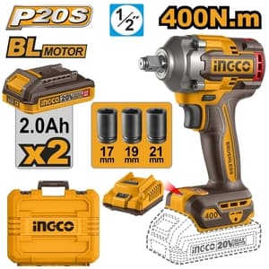 บล็อกไร้สาย INGCO CIWLI2040 400 N.m (20V ชุดแบต 2 ก้อน)