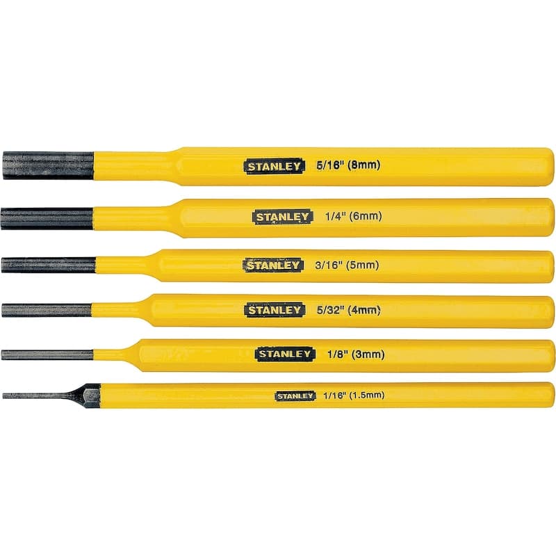ชุดเหล็กตอกและสกัด เหล็กตอก และเหล็กสกัด (Punches & Cold Chisels) STANLEY / FORCE