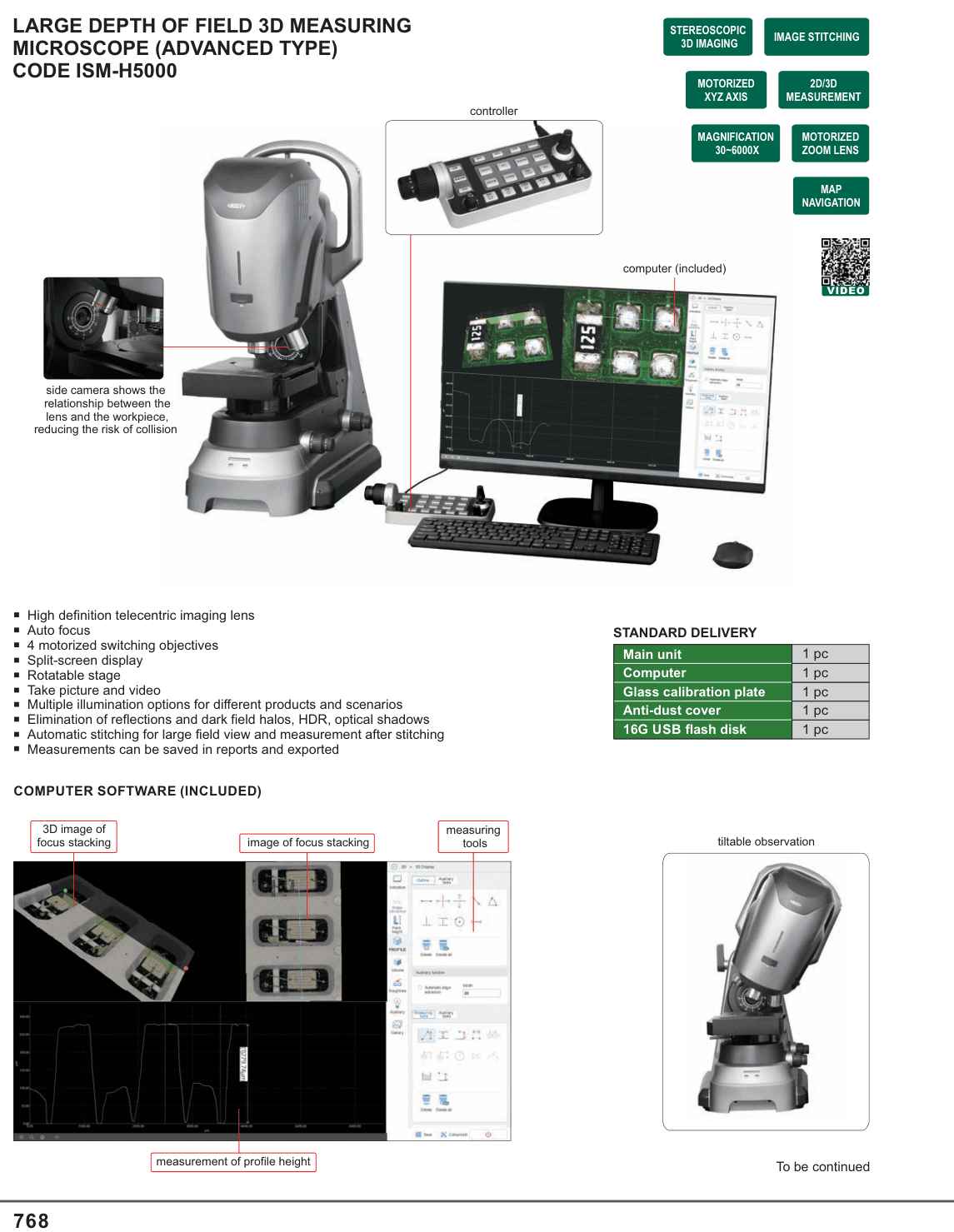 INSIZE Large Depth Of Field 3D Measuring Microscope (Advanced Type) (ISM-H5000)