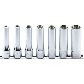 บ๊อกซ์ ท๊อกซ์ ยาว ขนาด 1/2” ชุด 7 ชิ้น ในรางเหล็ก (Torx Socket Set on Rail)
