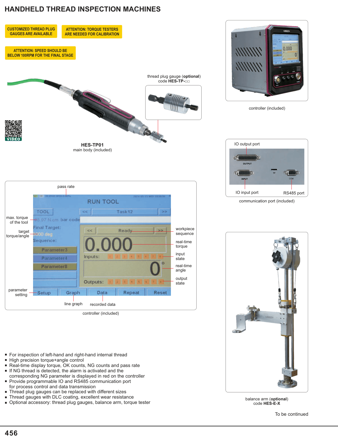 INSIZE Handheld Thread Inspection Machines (HES-TP01)