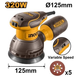เครื่องขัดกระดาษทรายกลมไฟฟ้า INGCO RS3216 5" (320W)