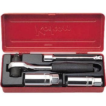 บ๊อกซ์ชุด เปลี่ยนหัวเทียน 4 ชิ้น (มิล) ในกล่องเหล็ก (Socket Set)