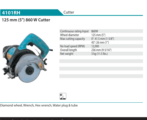 เครื่องตัด Makita 4101RH