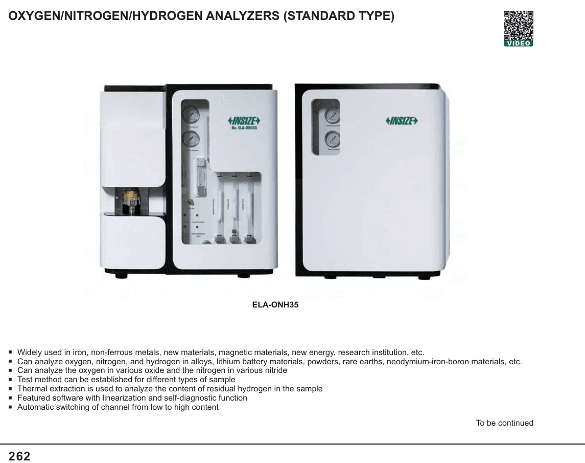INSIZE Oxygen/Nitrogen/Hydrogen Analyzers (Standard Type) (ELA-ONH35)