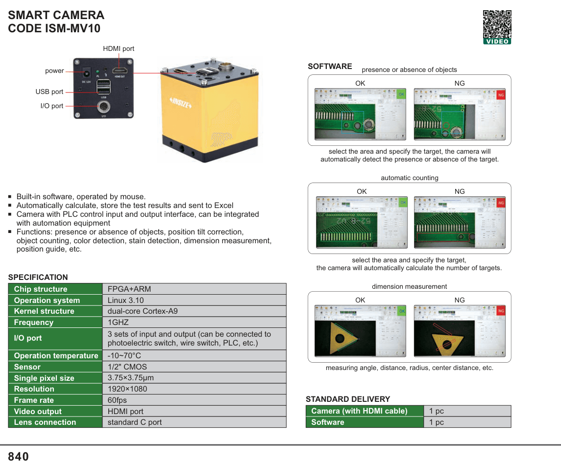 INSIZE Smart Camera (ISM-MV10)