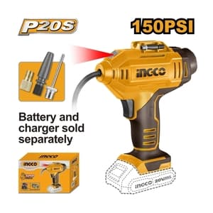 ปั๊มสูบลมไร้สาย INGCO CACLI2018 150 PSI (20V เครื่องเปล่า)