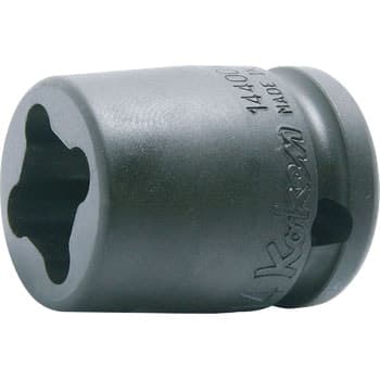 ลูกบ๊อกซ์ลม สั้น ขอบบาง 4P (มิล) ขนาด 1/2” (Impact Sockets)