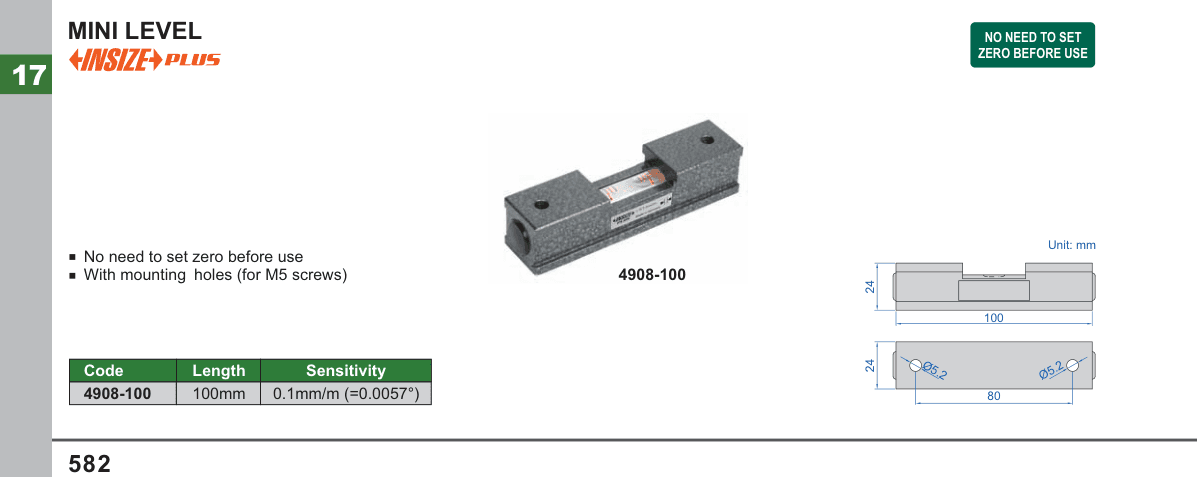 INSIZE Mini Level (4908-100)
