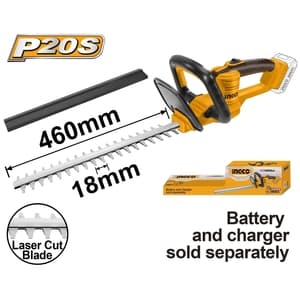 เครื่องตัดแต่งพุ่มไม้ไร้สาย INGCO CHTLI20018 (20V เครื่องเปล่า)